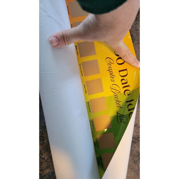 100 Dates Scratch Off Poster - Bucket List - Couples Games Date Night Ideas - Picture 2 of 2